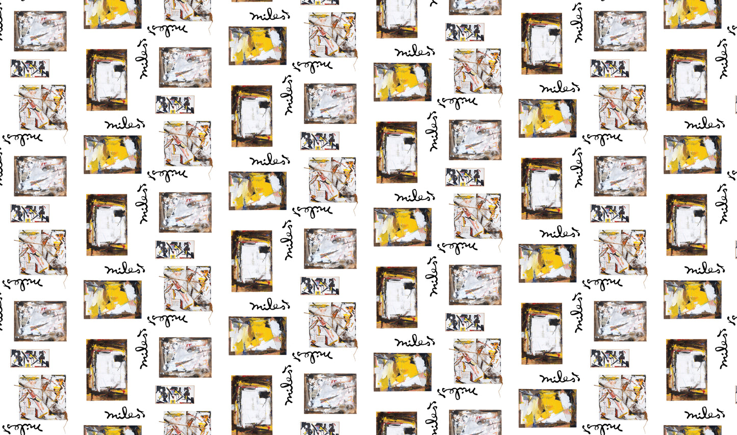 Miles Calligraphy Wrapping Paper