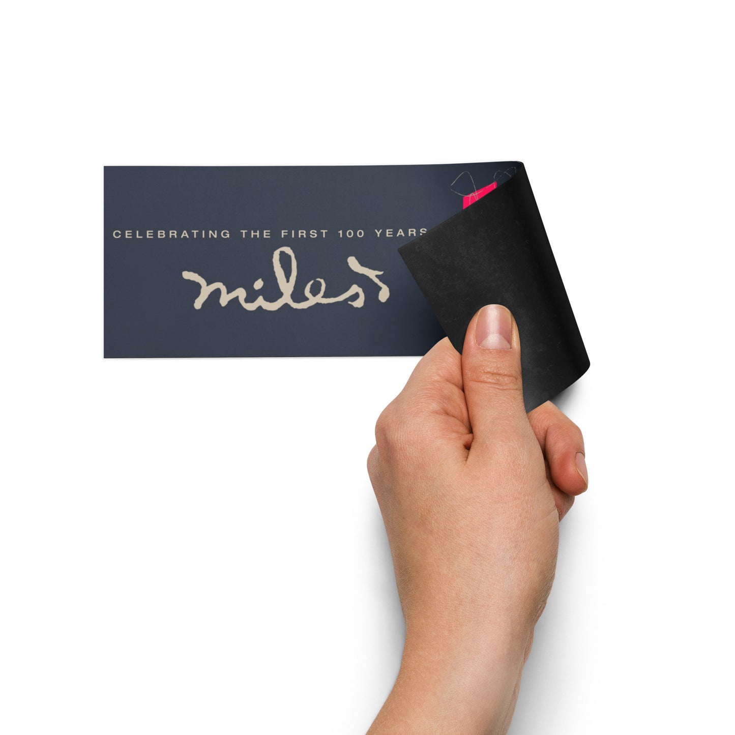 Miles Davis 100 Pink Logo Magnet