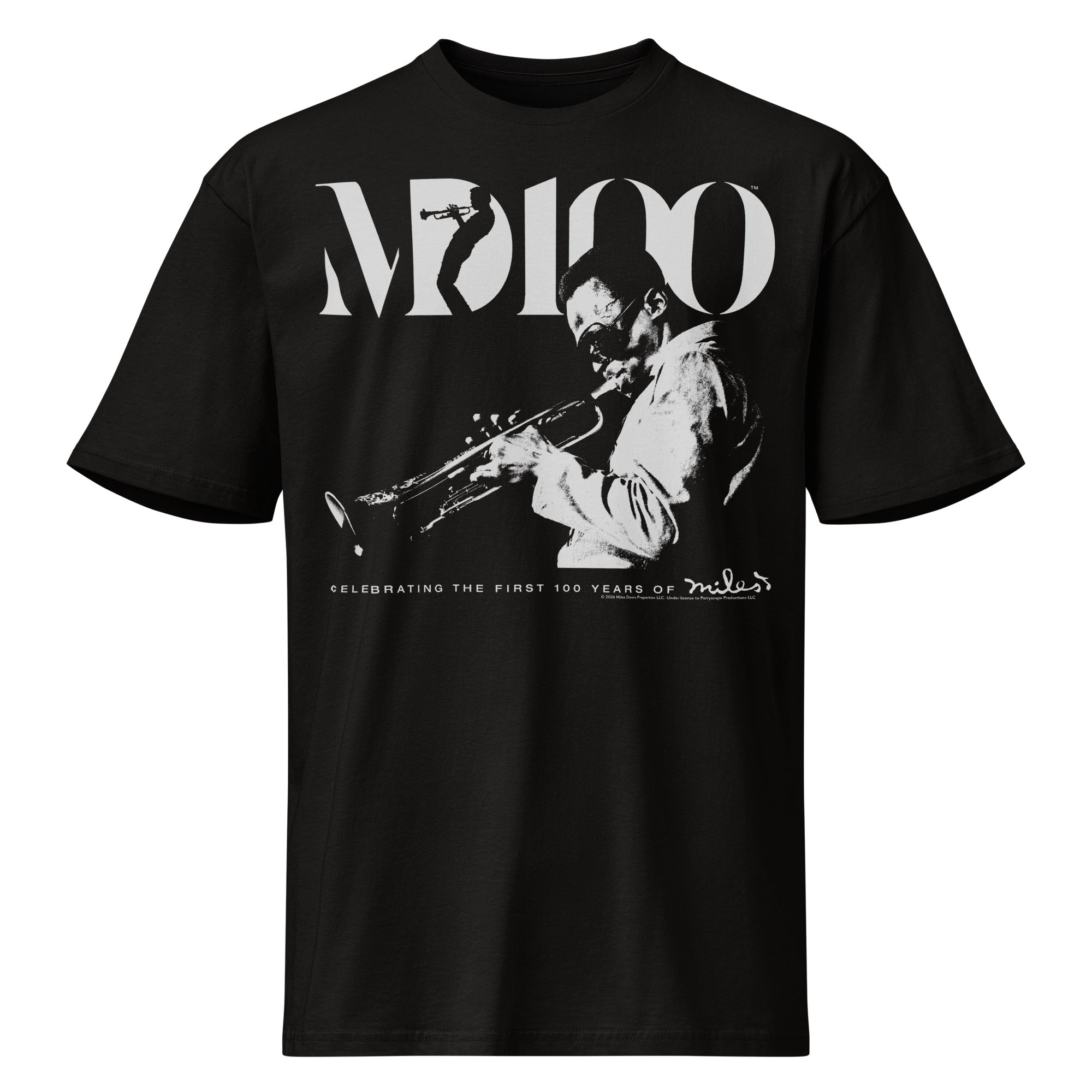 Miles Davis 100 Portrait Logo T-Shirt