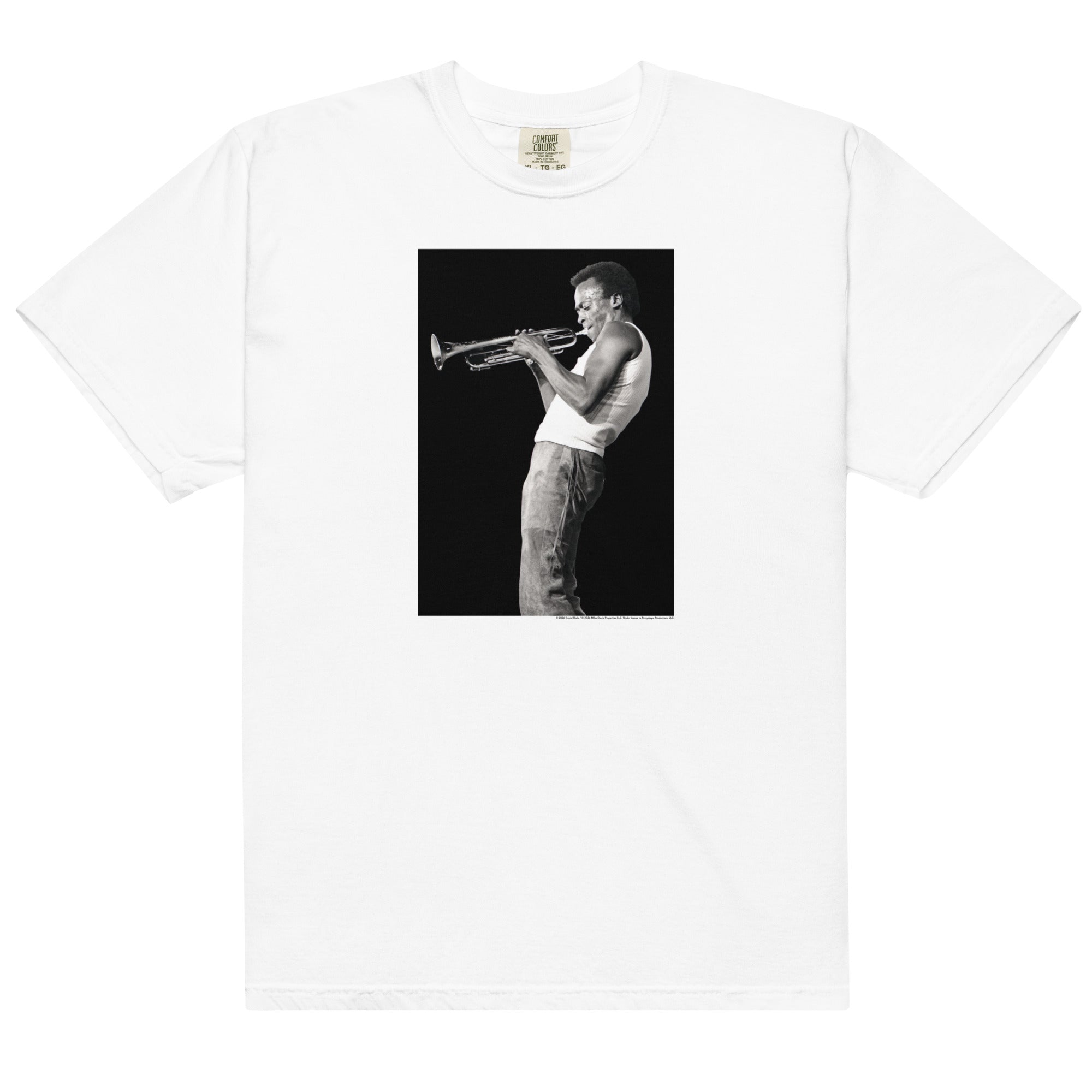 Miles Davis マイルス　Tシャツ MD100 Black & White Profile Portrait T-Shirt – Miles Davis