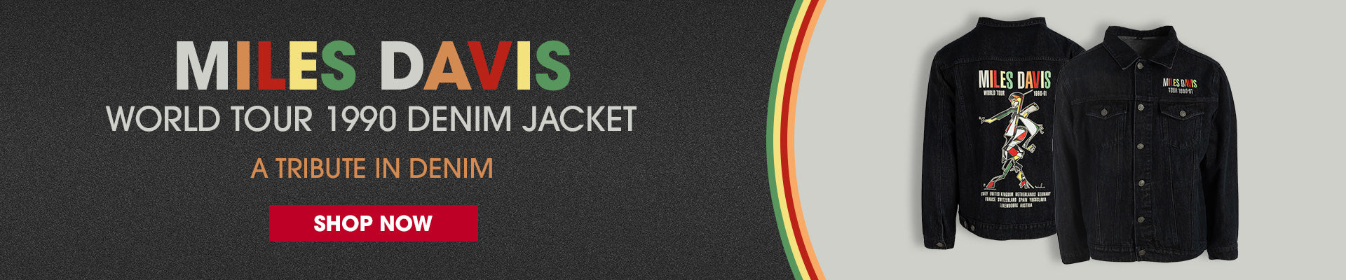 Miles Davis 1990 World Tour Demin Jacket, Shop Now!