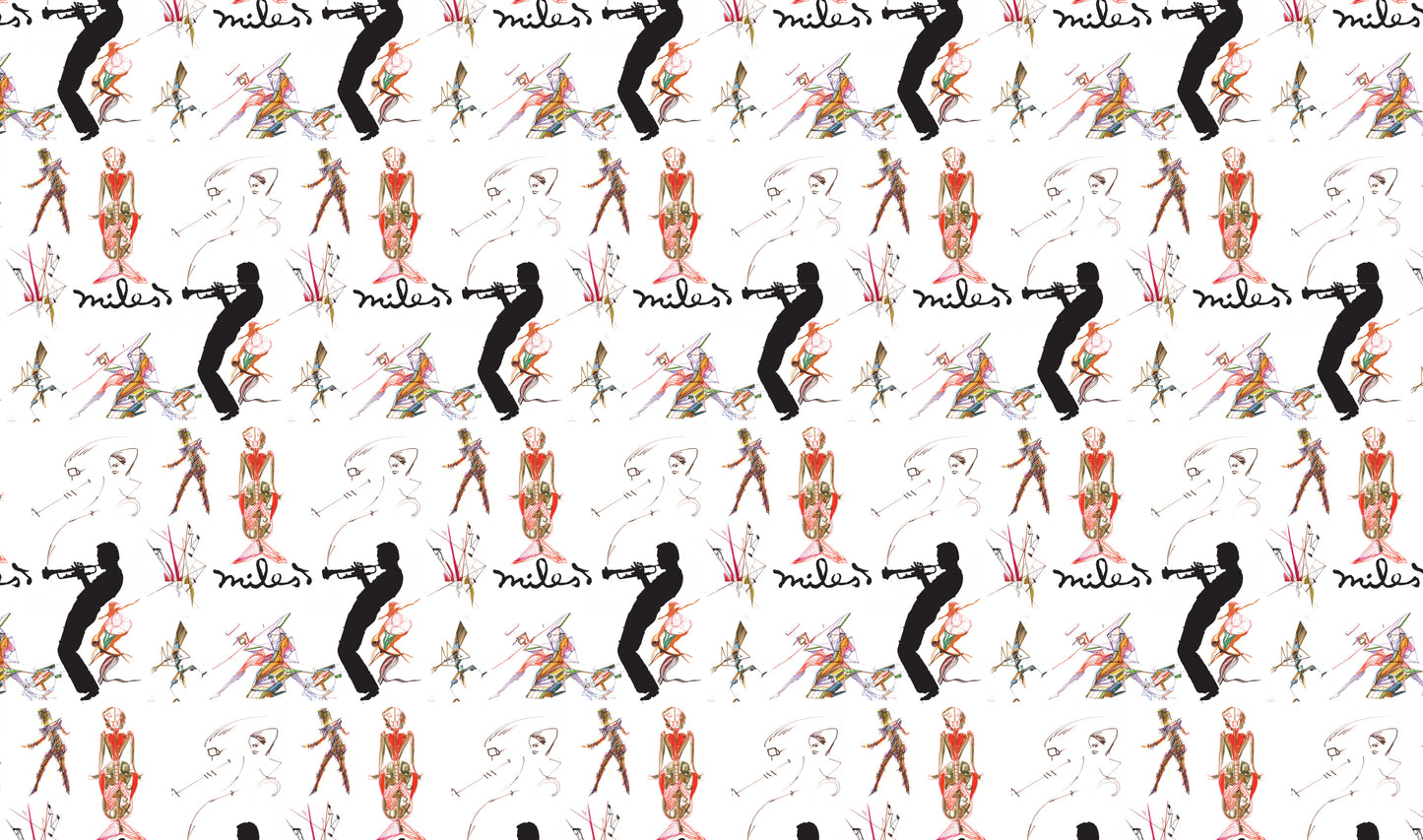 Miles Davis Silhouette Wrapping Paper