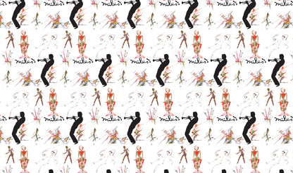 Miles Davis Silhouette Wrapping Paper