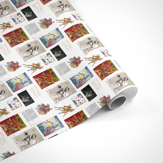 Miles Davis Art Collage Wrapping Paper