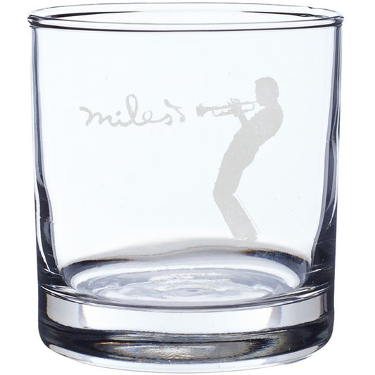 Silhouette Laser-Etched Whiskey Glass