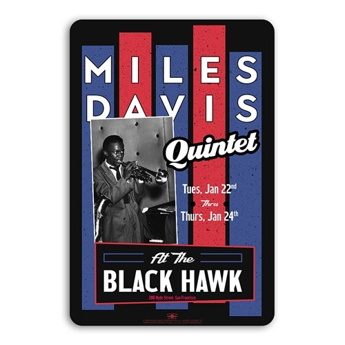 Miles Davis Quintet Concert Sign