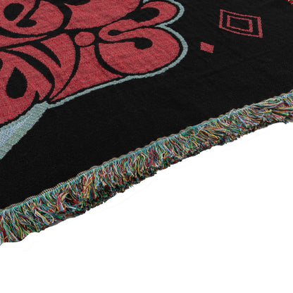 Miles Davis Black Throw Blanket