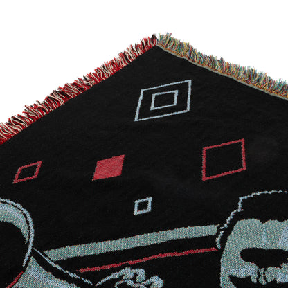 Miles Davis Black Throw Blanket