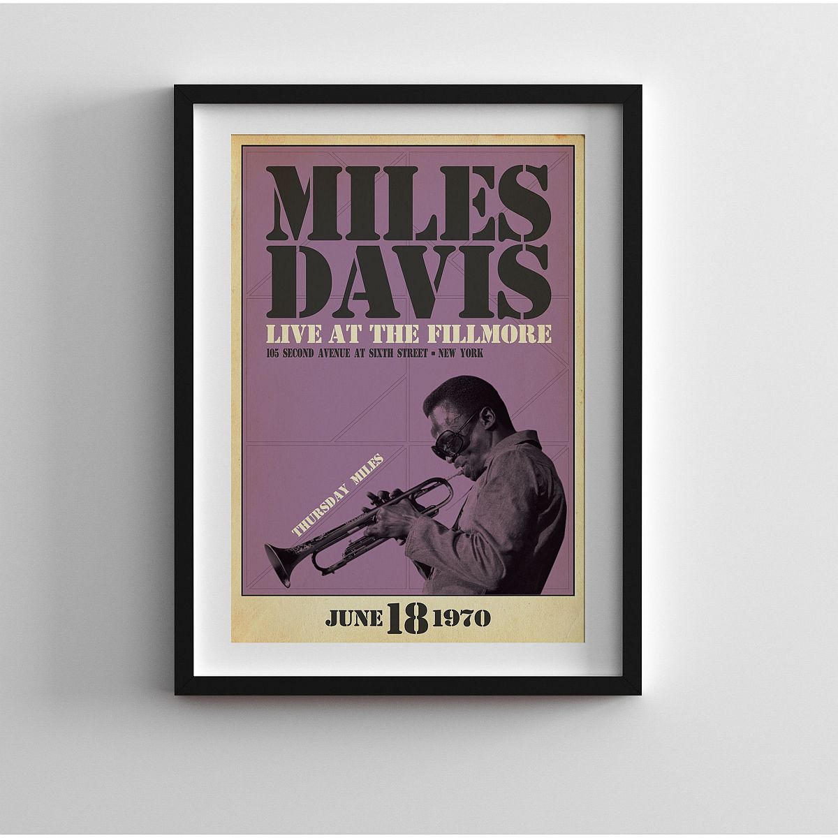 Miles Live at the Fillmore, Thursday Night Print