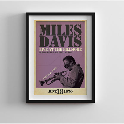 Miles Live at the Fillmore, Thursday Night Print