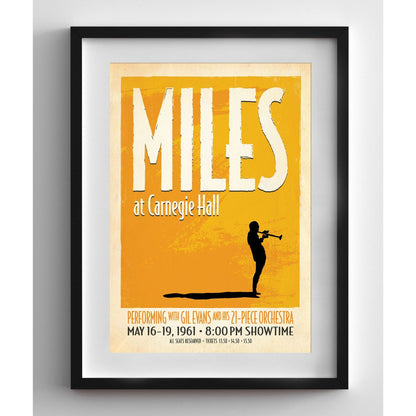 Miles At Carnegie Hall Print