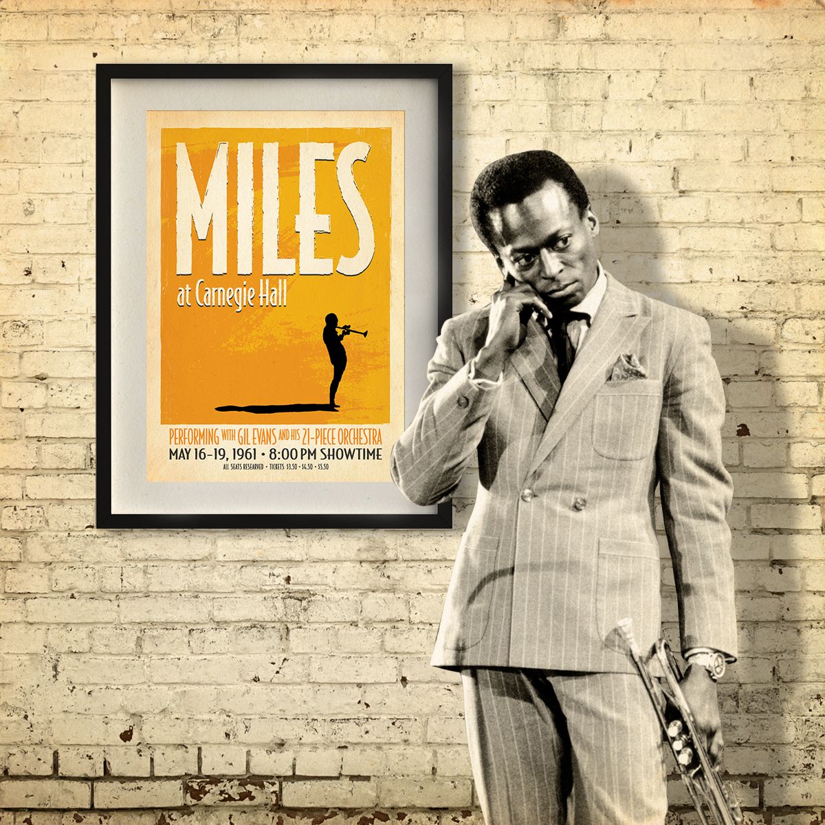 Miles At Carnegie Hall Print