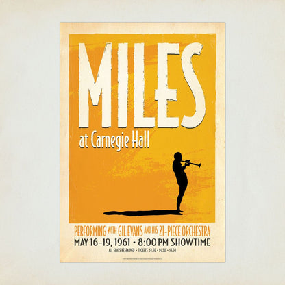 Miles At Carnegie Hall Print