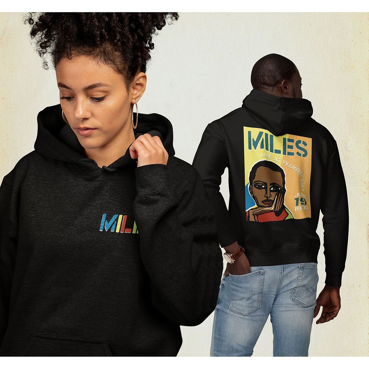 Miles Live at the Fillmore East 50th Anniversary Cubism Pullover Hoodie