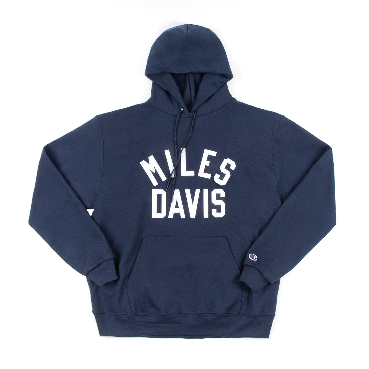 Miles Davis Embroidered Champion Hoodie Navy