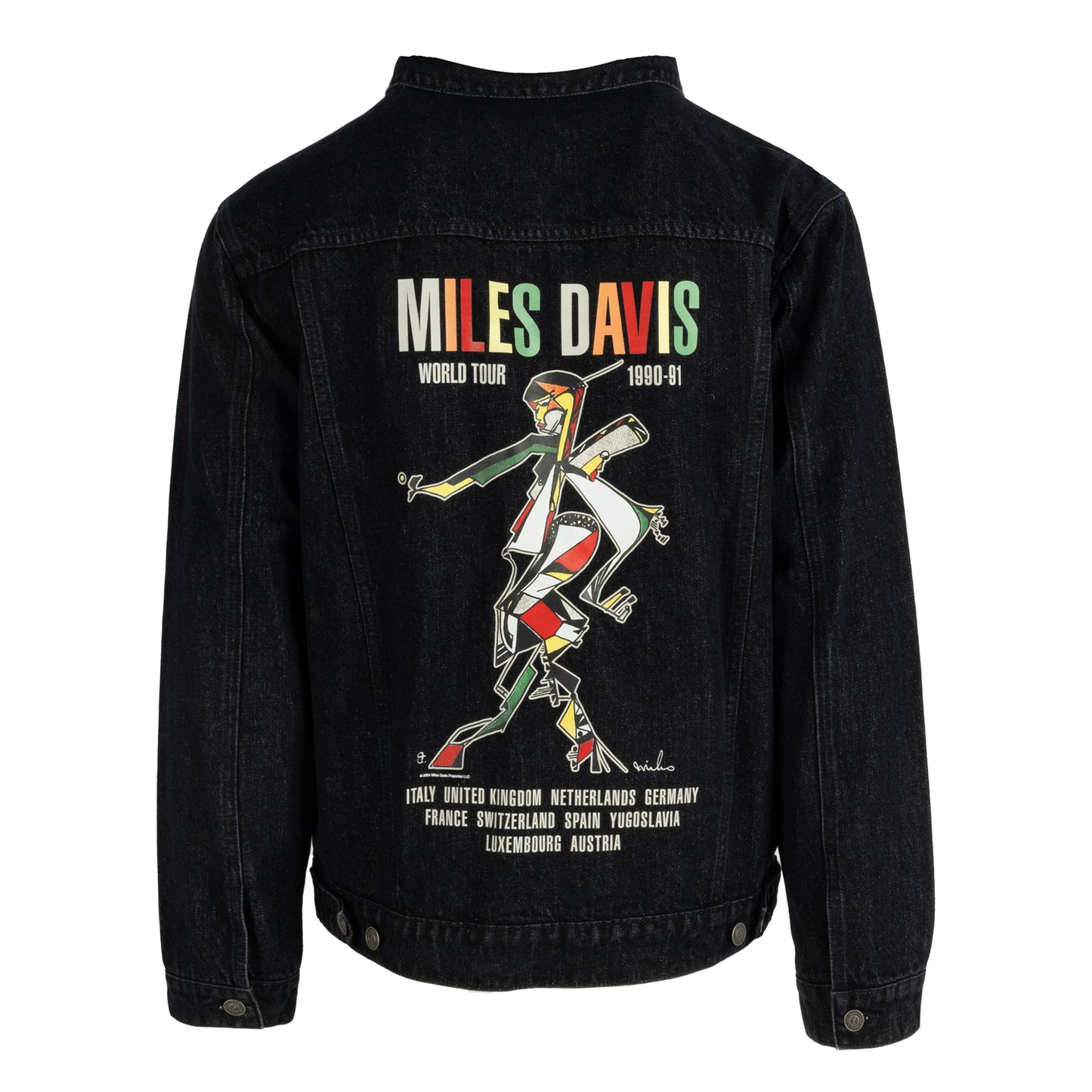 Miles Davis World Tour 1990 Denim Jacket