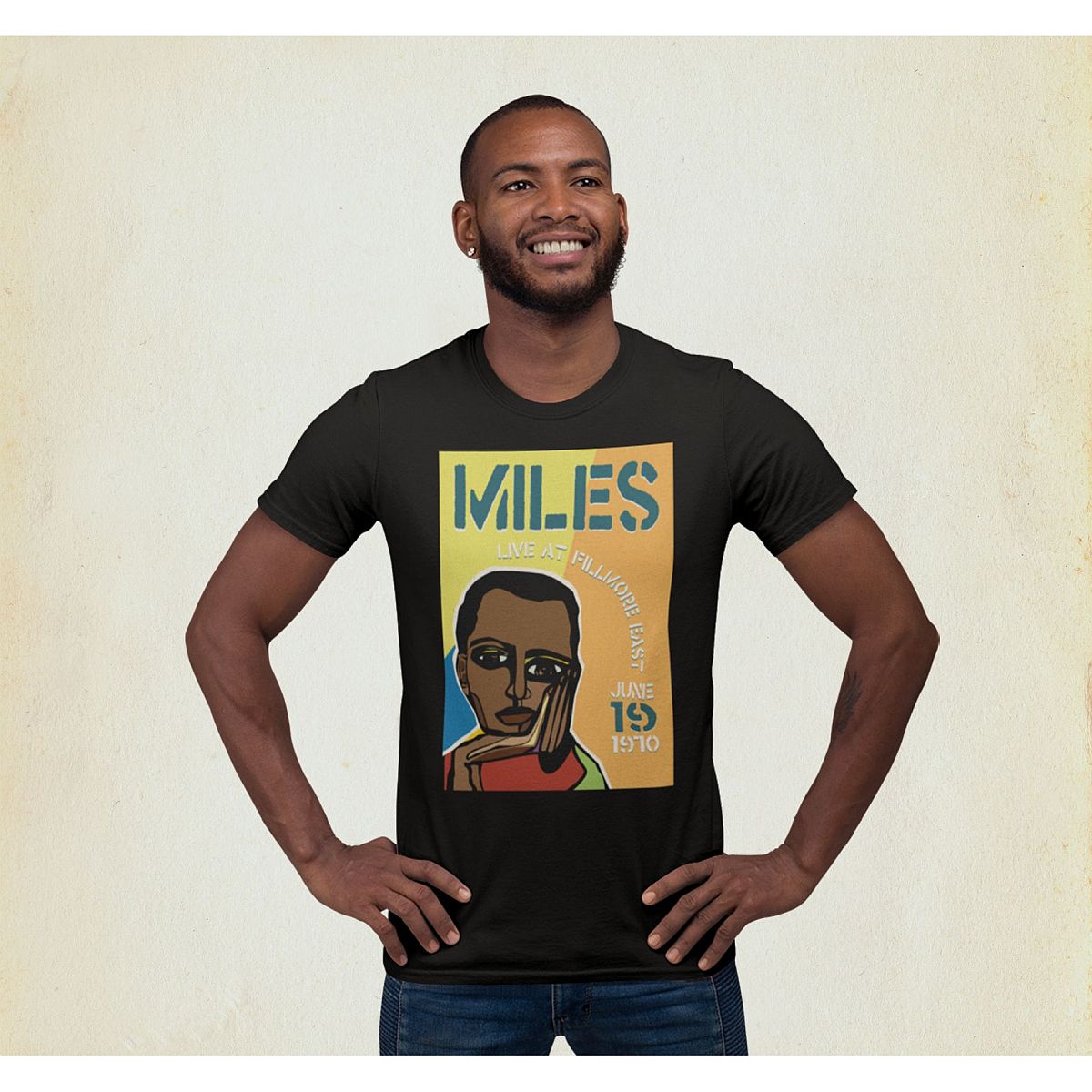 Miles Live at the Fillmore East 50th Anniversary Cubism Poster T-Shirt