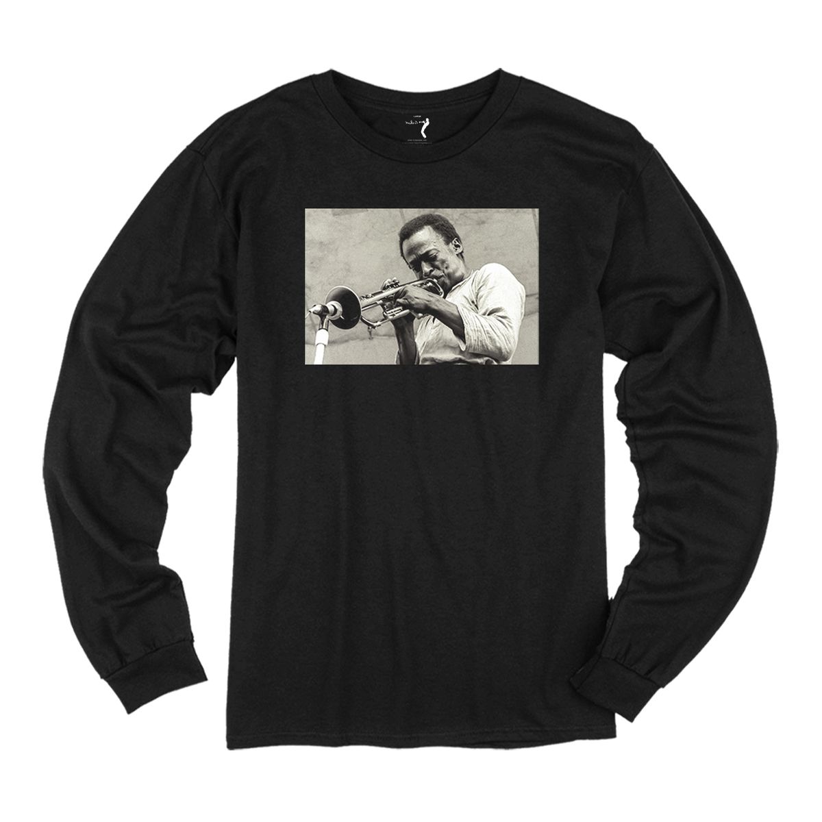 Miles Davis Central Park 1970 Black Long Sleeve T-shirt