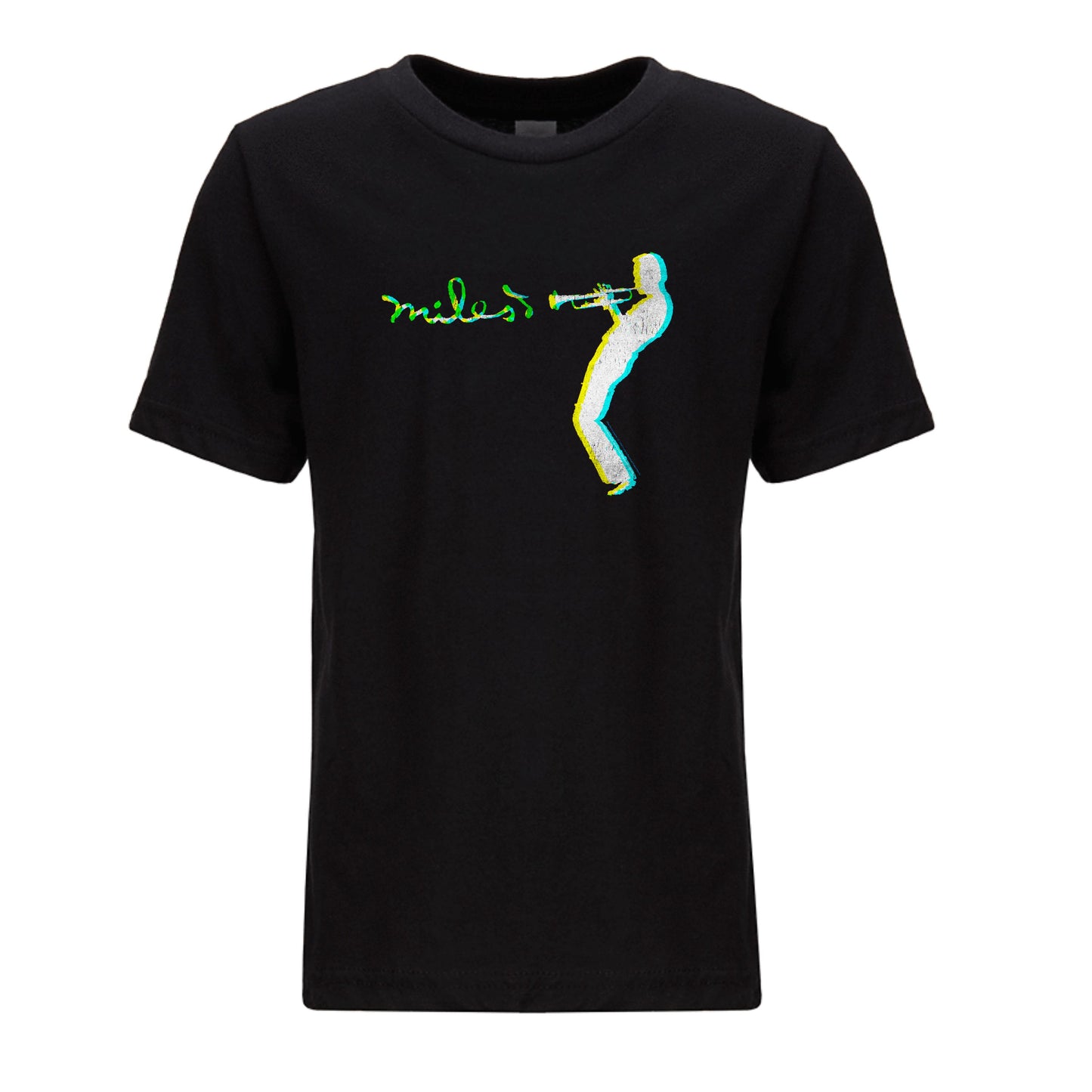 Youth Blue Green Silhouette Tee