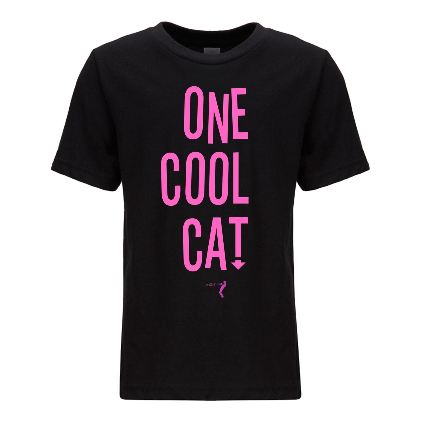 Pink One Cool Cat Youth Tee