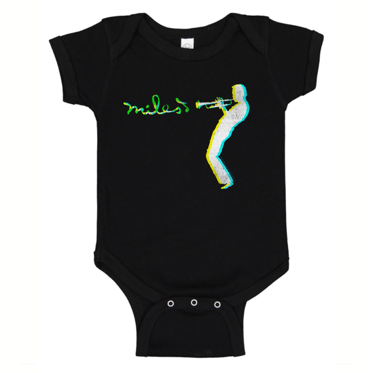 Blue Green Silhouette Onesie