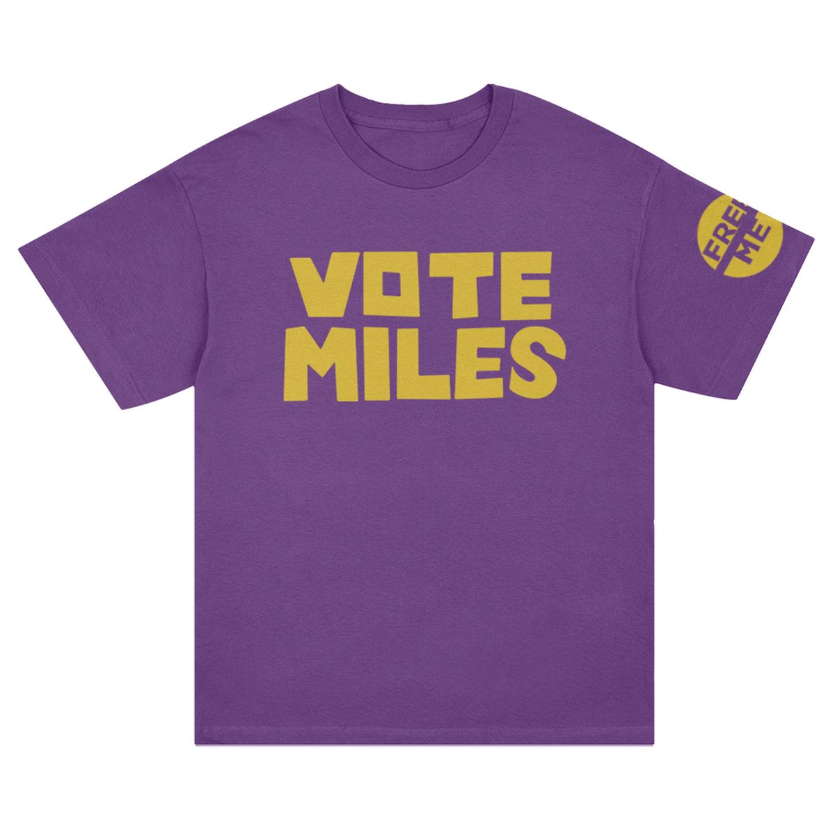 Vote Miles T-shirt - Purple