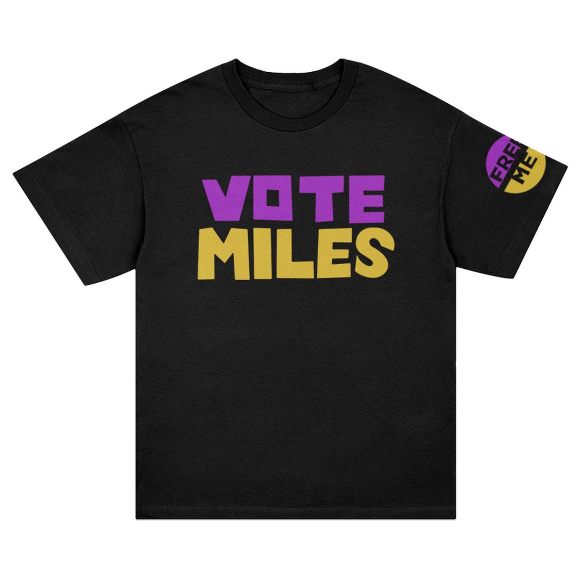 Vote Miles T-shirt - Black