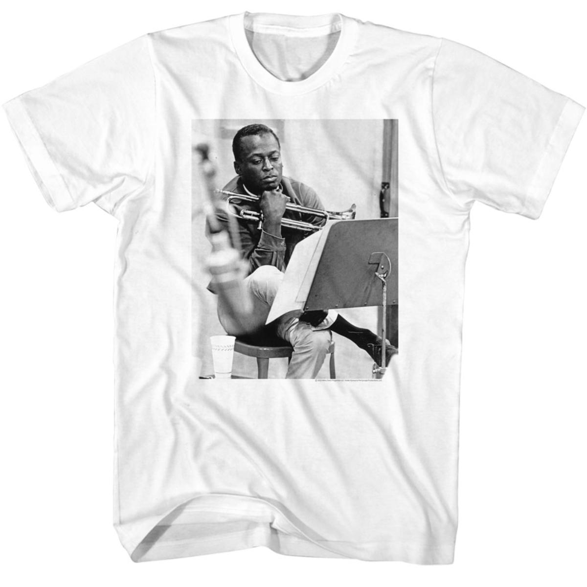 Miles Davis Black & White Photo T-Shirt