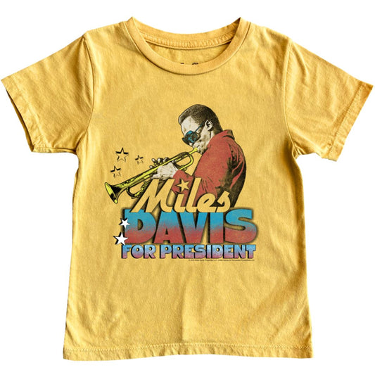 Miles Davis For President Yellow Tee