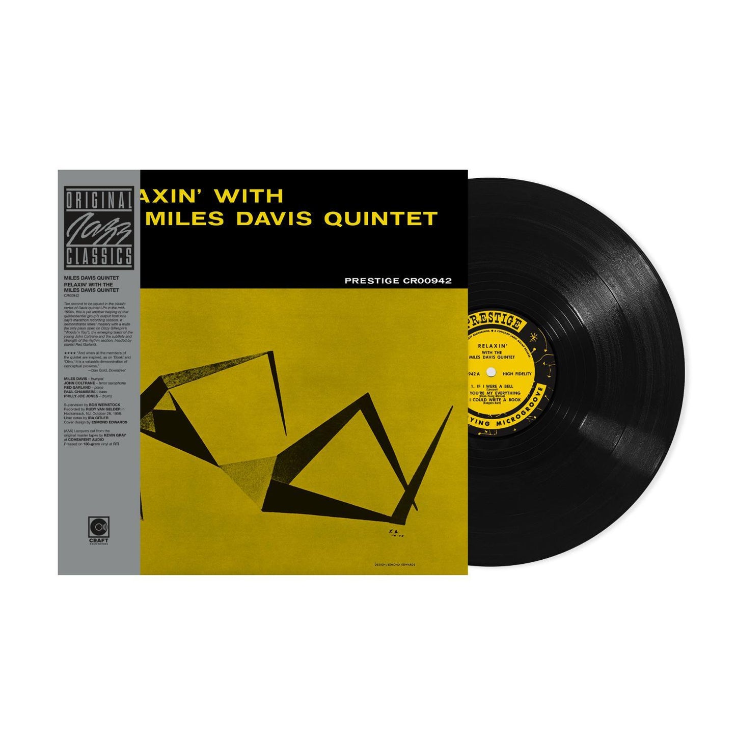 The Miles Davis Quintet - Relaxin' With the Miles Davis Quintet Original Jazz Classics Series 180g LP
