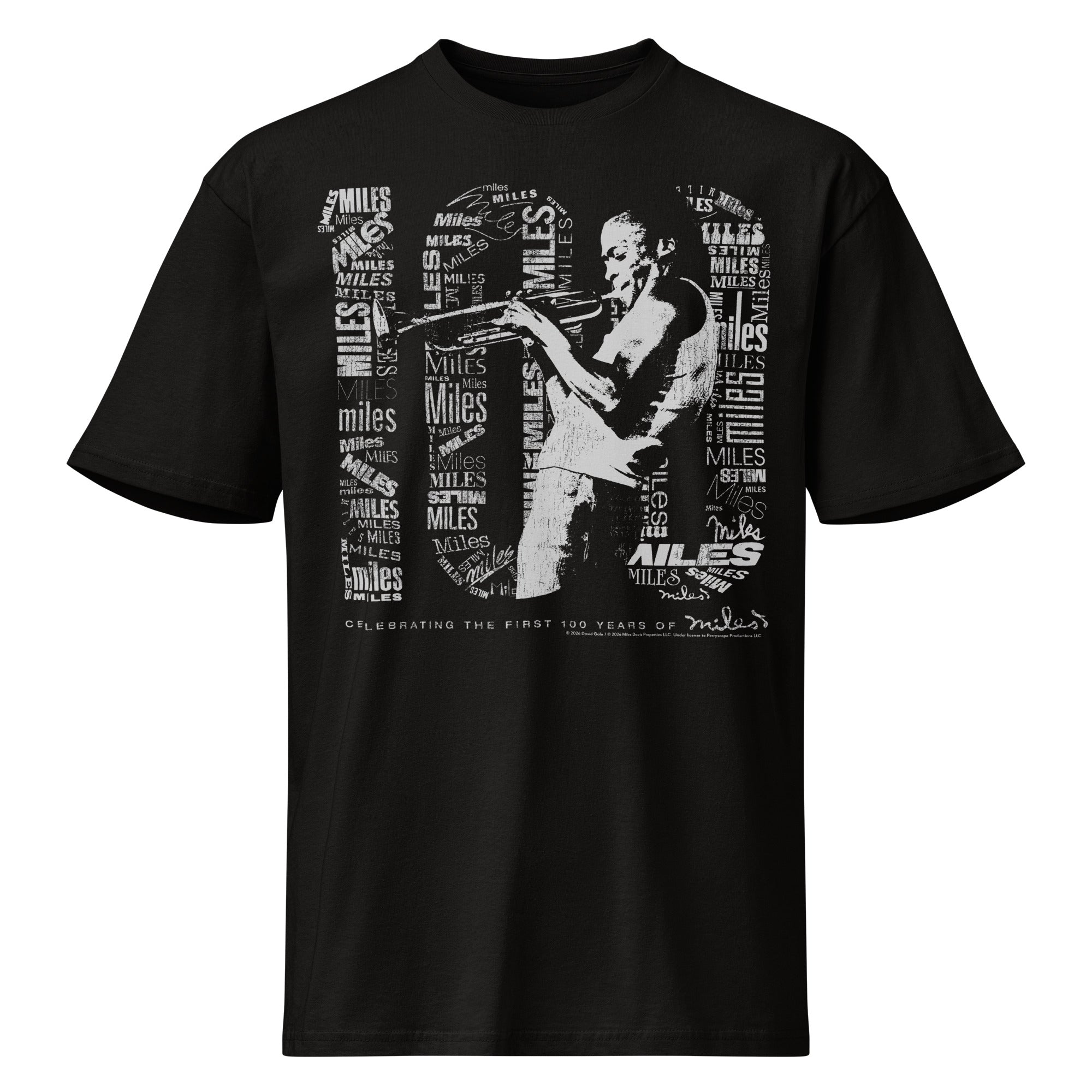 Miles Davis 100 Collage Logo T-Shirt